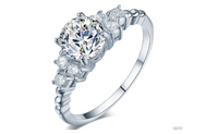 White Gold Fashion Zirconia Engagement Rings For Women (6,7,8)