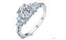 White Gold Fashion Zirconia Engagement Rings For Women (6,7,8)