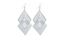 Dangle Long Earrings Hollow Rhombus Style For Women
