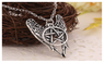 Antique Silver Plated Pentagram Pentacle Pendant Necklace