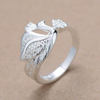 Beautiful Peacock Silver Plated Fashion Ring For Women(6,7,8) - sparklingselections