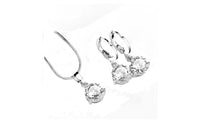 Round Cubic Zircon Hypoallergenic Jewelry Set for Women