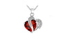 My Heart is only for You Austrian Crystals Heart Shape Pendant