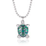 Turtle Mood Necklace Pendant with Bead Chain for Women