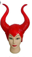 Trendy Genuine Latex Maleficent Horns Adult Halloween Costume For Women - sparklingselections