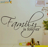family is forever home decor creative quote wall decals