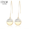 Steampunk White Stone Drop Earrings For Women