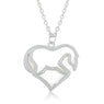 Unisex Fashion Jewelry Hollow Horse Pendant Chocker Chain Necklace