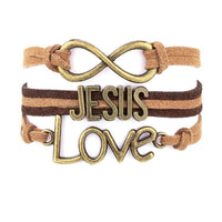 Fashion Mask Jesus Multilayer Leather Bracelet - sparklingselections