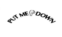 PUT ME DOWN Decal Bathroom Toilet Seat Vinyl Sticker - sparklingselections