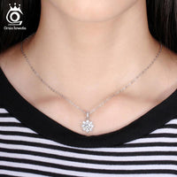 Crystal Snowflake Pendants Necklaces for Women - sparklingselections