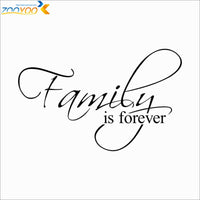 Fmily Is Forever Home Decor Creative Quote Wall Decals - sparklingselections