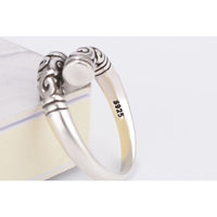 Silver Plated Women Finger Ring (Adjustable)