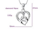 Silver Chain Heart Shape Necklace For Women