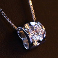 3D Love Heart Shape Shining Charming Pendant for Necklace