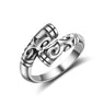 Silver Plated Women Finger Ring (Adjustable)