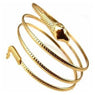 Punk Fashion Coiled Snake Spiral Bangle Bracelet