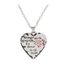 "No Longer by My Side but Forever in My Heat" Paw Claw Shape Pendant Necklace Hot Sale Women Necklace Jewelry