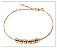 Small Bead Ball Rose Gold Color Pendant Necklace For Women - sparklingselections