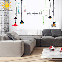 real Light Bulb Room Decor Wall Stickers For living Rooms