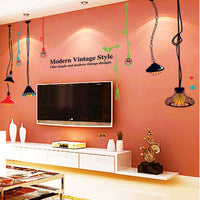 real Light Bulb Room Decor Wall Stickers For living Rooms