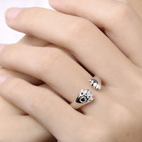 Crystal Cat Claw Rings for Women