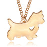Lovely Animal Terrier Dog Heart Pendant Necklace for all