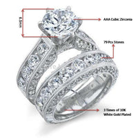 Silver Plated Wedding Rings For Women - sparklingselections