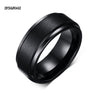 Black Pure Tungsten Carbide Wedding/Engagement Ring for Men