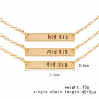 BFF Chain Pendant Necklace for Women