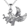 Silver Eagle Pendant Necklace