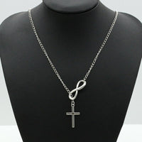 Fashion 8 Words Cross Necklace - sparklingselections