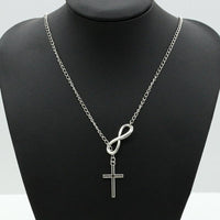 8 Words Cross Necklace For Women - sparklingselections