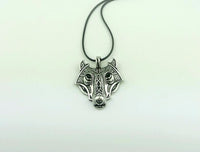 Norse Wolf Head Unisex Pendant Necklace