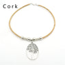 Vintage Natural Cork Made Life of tree Necklace