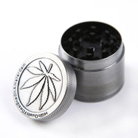 Stainless Steel Coin Shape Herb Pattern Cigar Magnetic Pack - sparklingselections