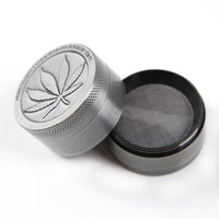 Stainless Steel Coin Shape Herb Pattern Cigar Magnetic Pack - sparklingselections