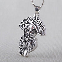 Retro "Sons Of Anarchy Skull" Unisex Pendant Necklace