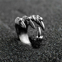 Vintage Gothic Stainless Steel  Dragon Claw Rings for Men (316L)