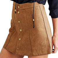 new Women Suede Mini Skirt size sml - sparklingselections