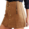 new Women Suede Mini Skirt size sml