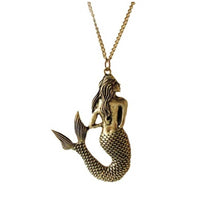 Fashion Mermaid Pendant Necklace - sparklingselections