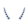 Cubic Zircon Cuff Wrap Earrings For Wedding Women