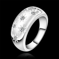 silver plated ring for men and women