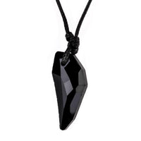 Crystal Stark Wolf Fang Tooth Pendant Necklace - sparklingselections