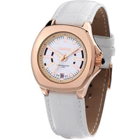 New Luxury  Women White Leather Strap Business Watch - sparklingselections