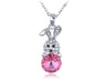 Rose Color Egg Cute Pendant Necklace