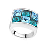 Swarovski Elements Crystal Cubic Rings for Men