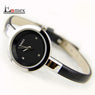 Enmex women creative slim strap wristwatch