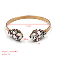 Elegance Geometric Crystal Cuff Bracelets for Women